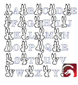 Letter easter basket bag tags