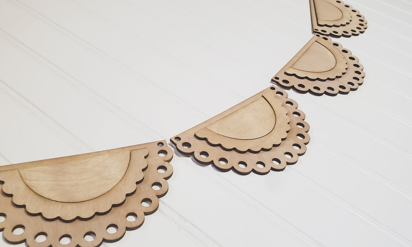 Patriotic red white & blue bunting banner