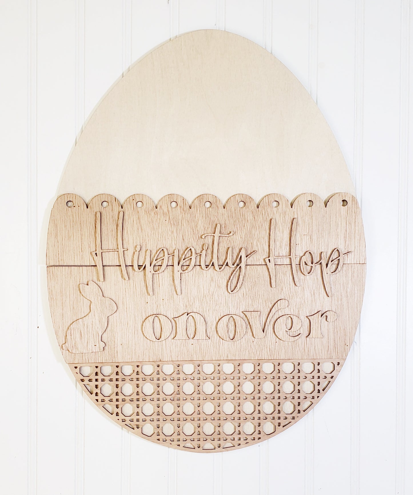 Rattan Egg Easter Egg DIY Shaped Door Hanger