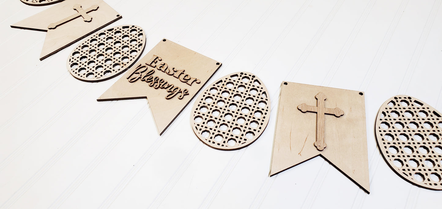 Easter Blessings DIY Banner