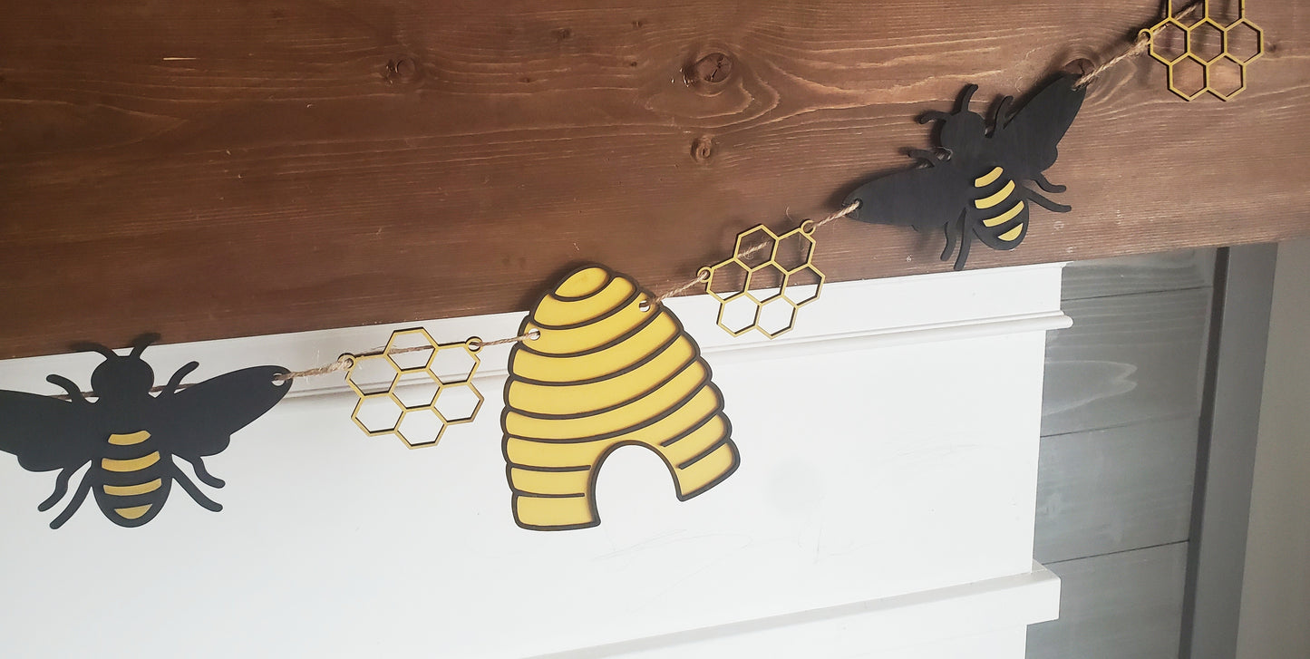 Bee Shapes Banner