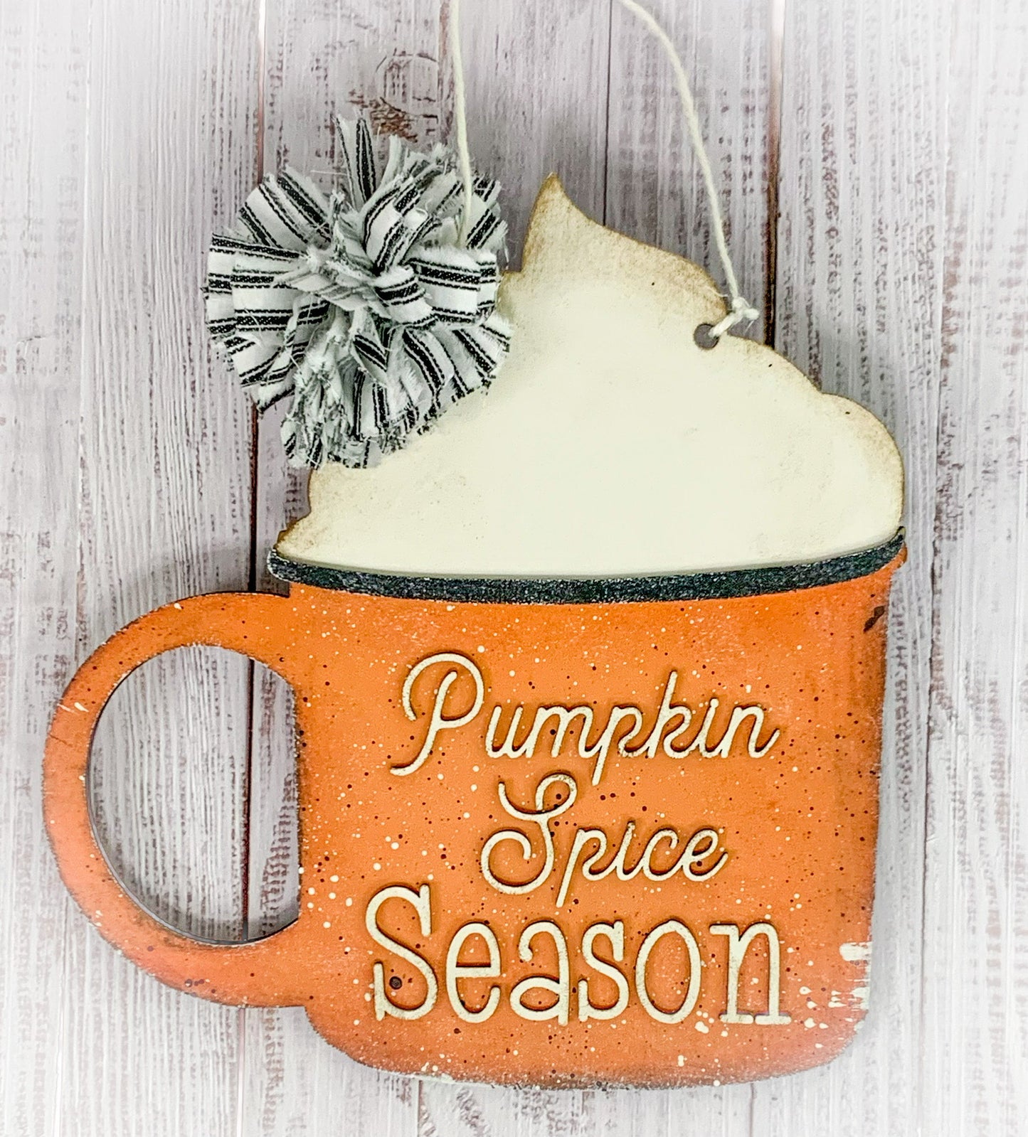 Hey There Pumpkin Mug Door Hanger