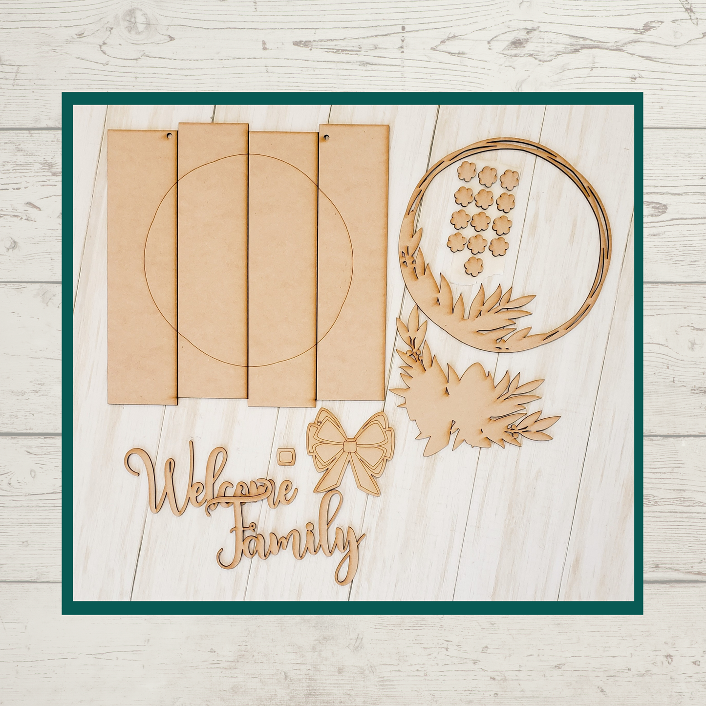 Julie Did It Rustic Welcome Sign
