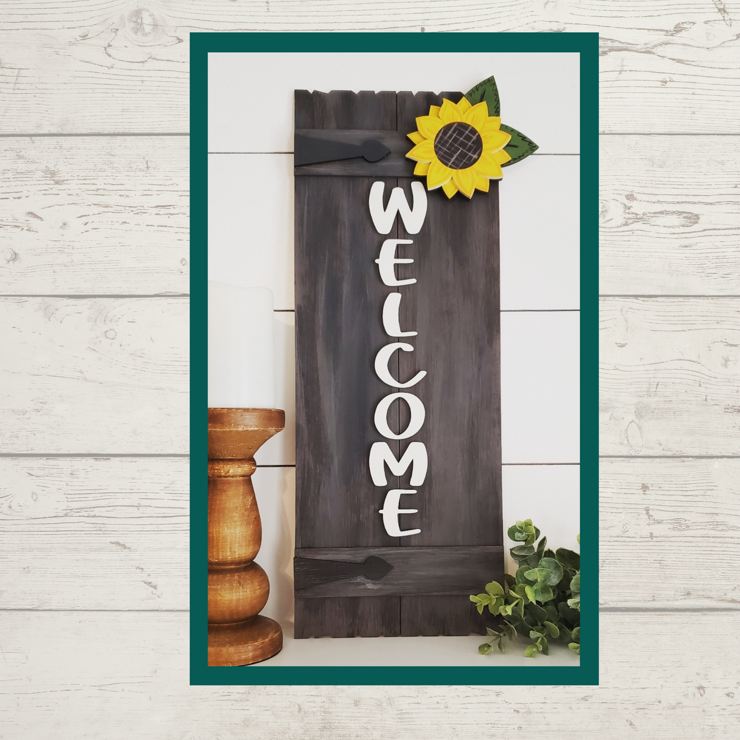 Julie Did It - Shelf Leaner - Welcome Sunflower