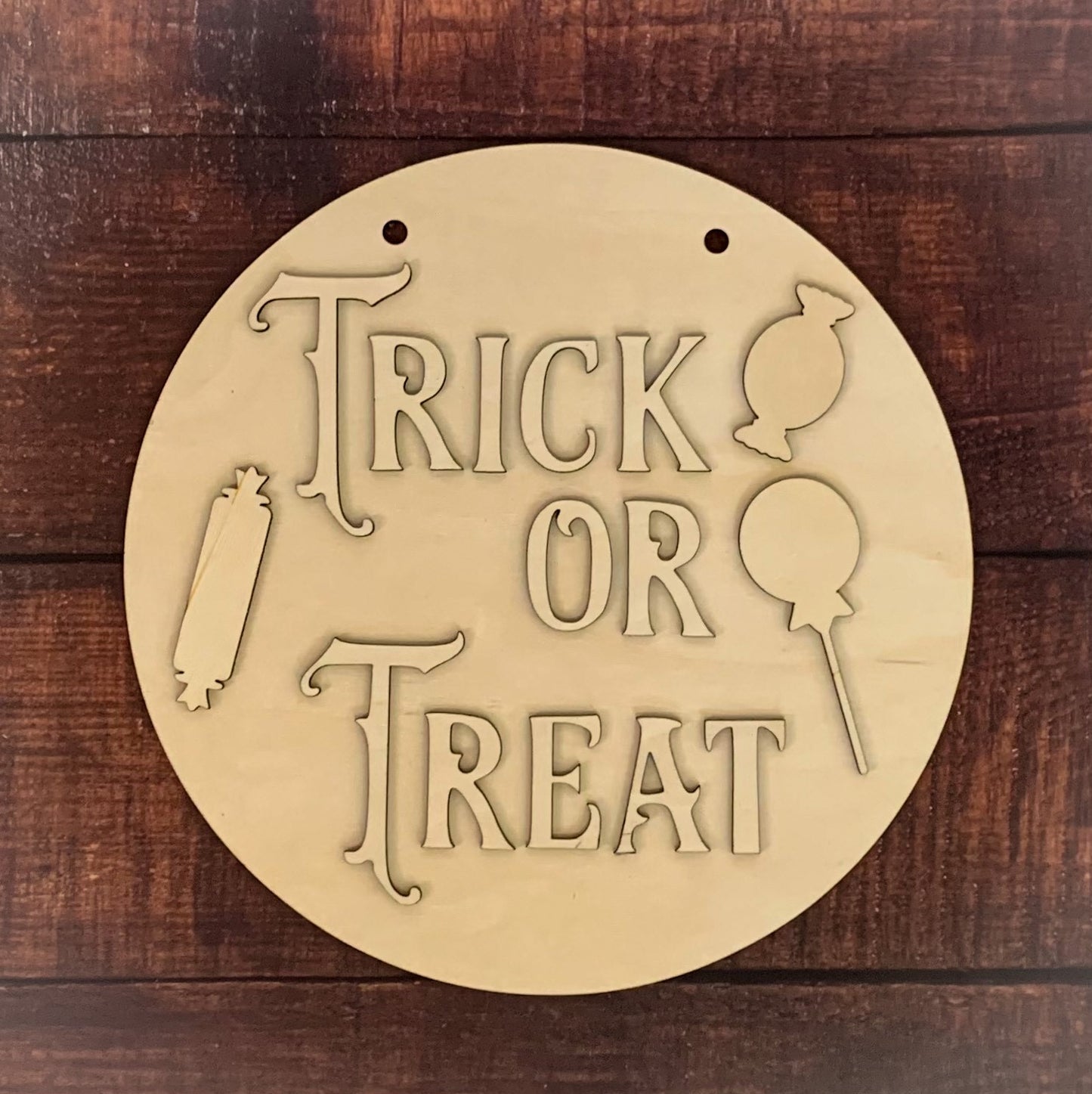 Trick Or Treat Reversible Sign
