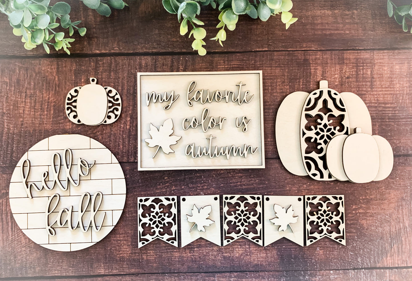 Ornate Fall Tier Tray