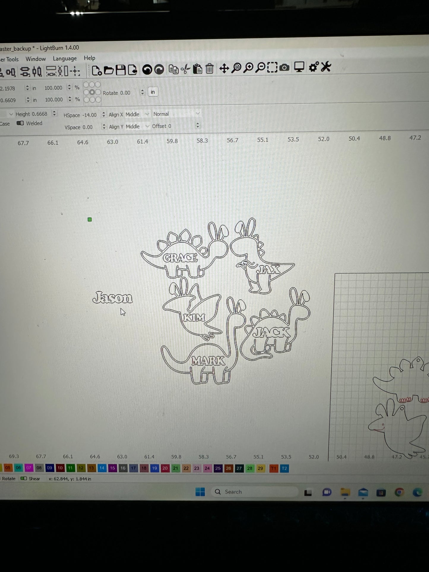 Hexagon floral easter bunny basket tag