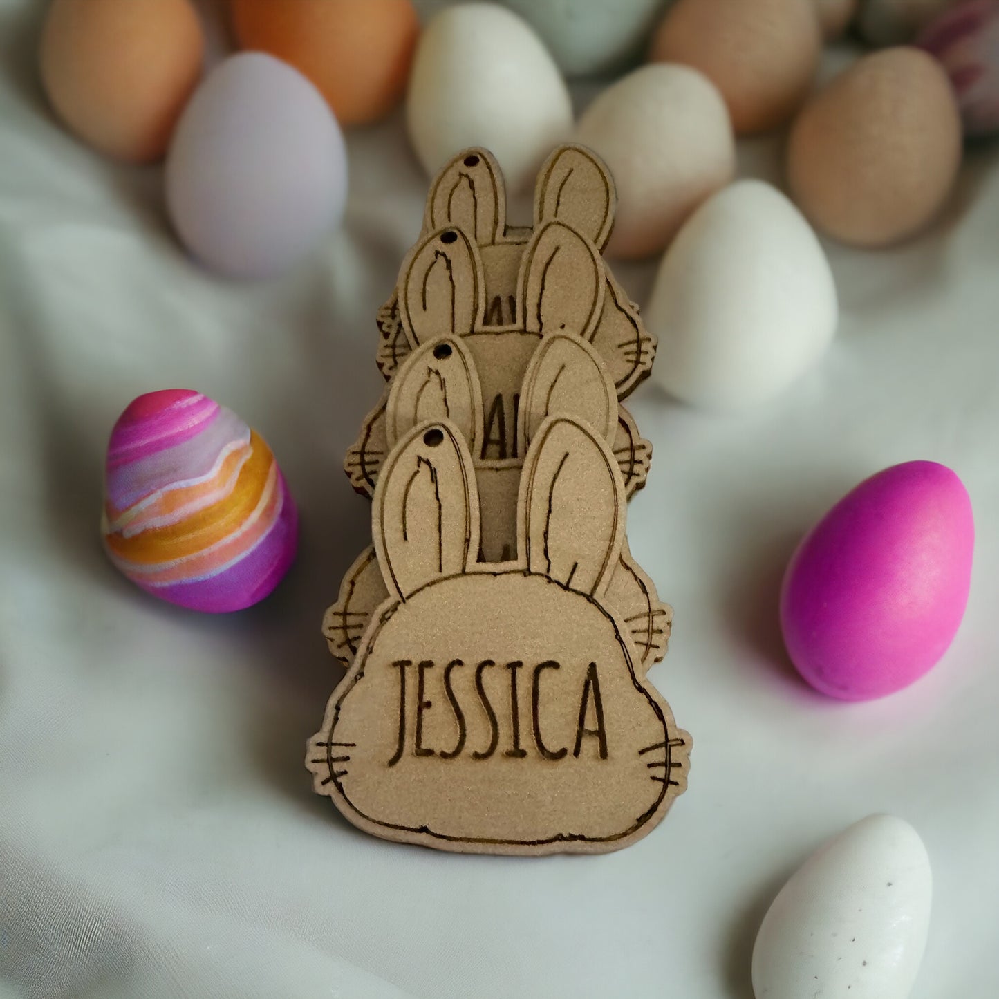 Boho Bunny - Easter Basket Bag Tag