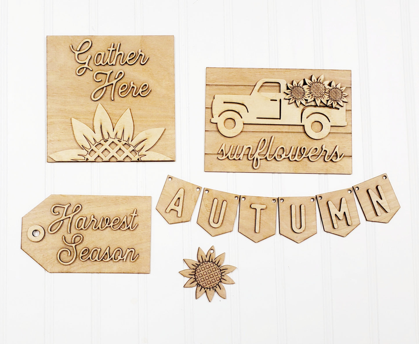 Fall Sunflower Tier Tray Set