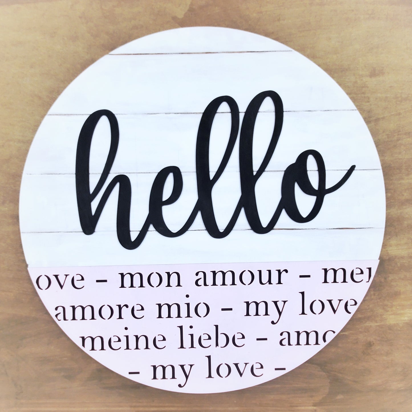 Hello My Love Door Hanger