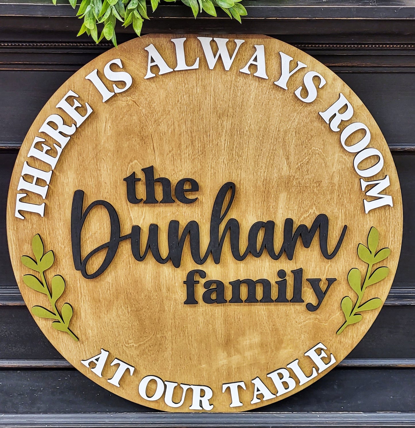 Room At Our Table Round Sign