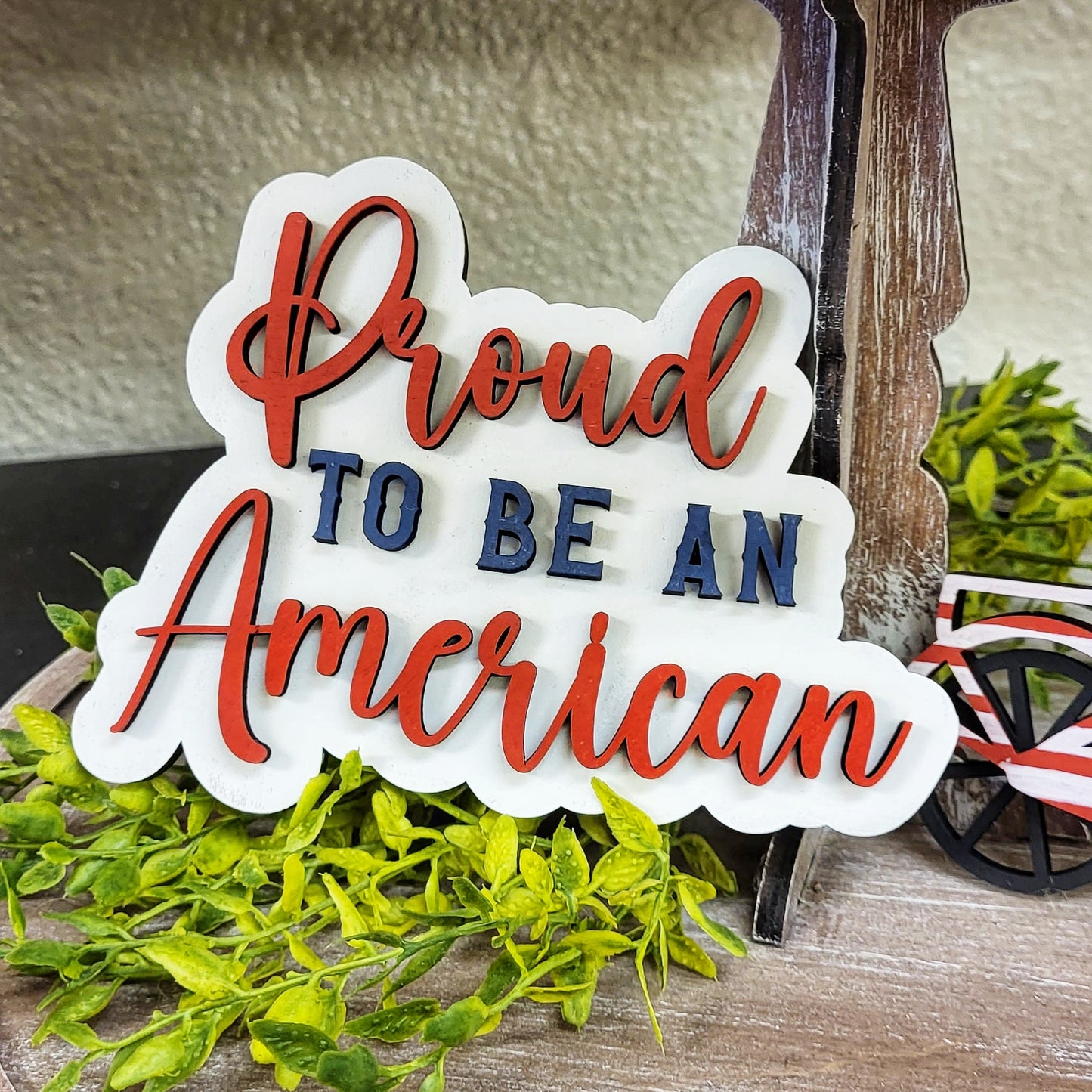 Patriotic Tiered Tray