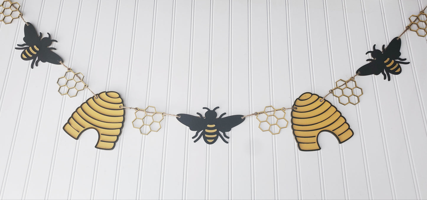 Bee Shapes Banner