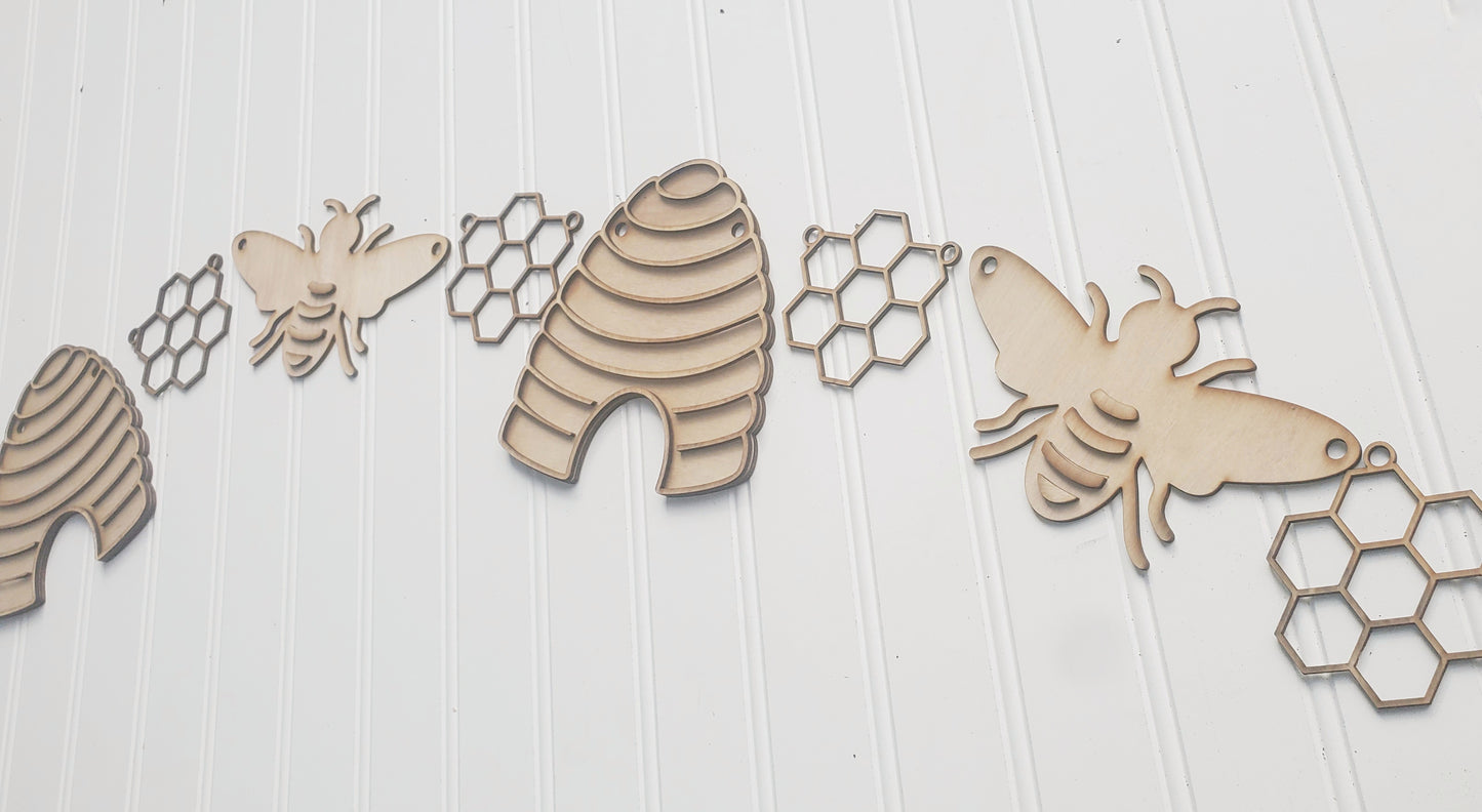 Bee Shapes Banner