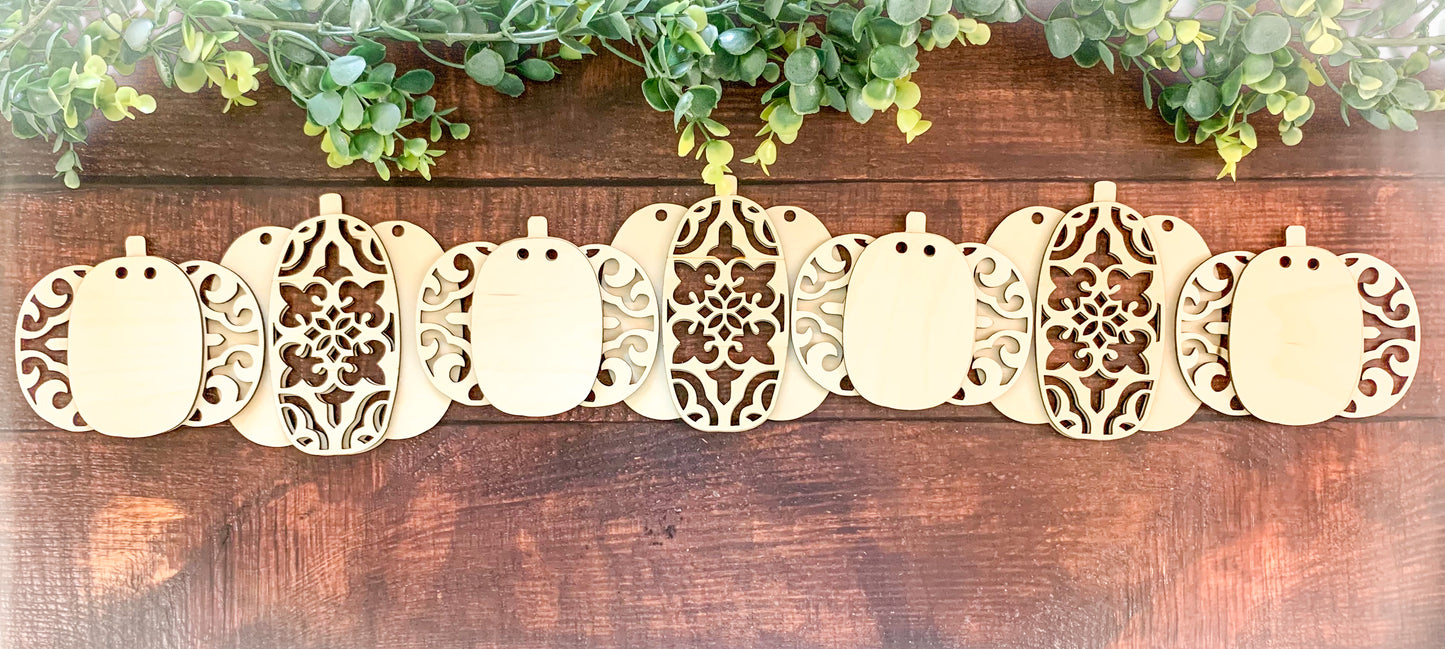 Ornate Pumpkin Banner