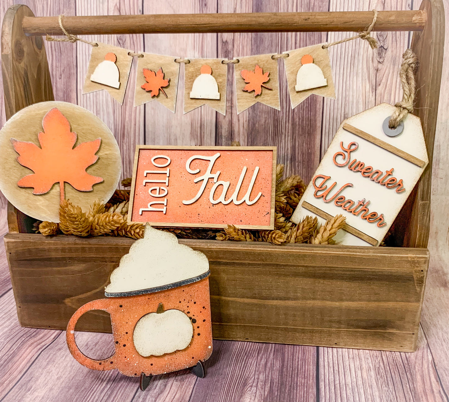 Hello Fall Mug Tier Tray Set