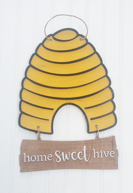 Home Sweet Hive Door Hanger