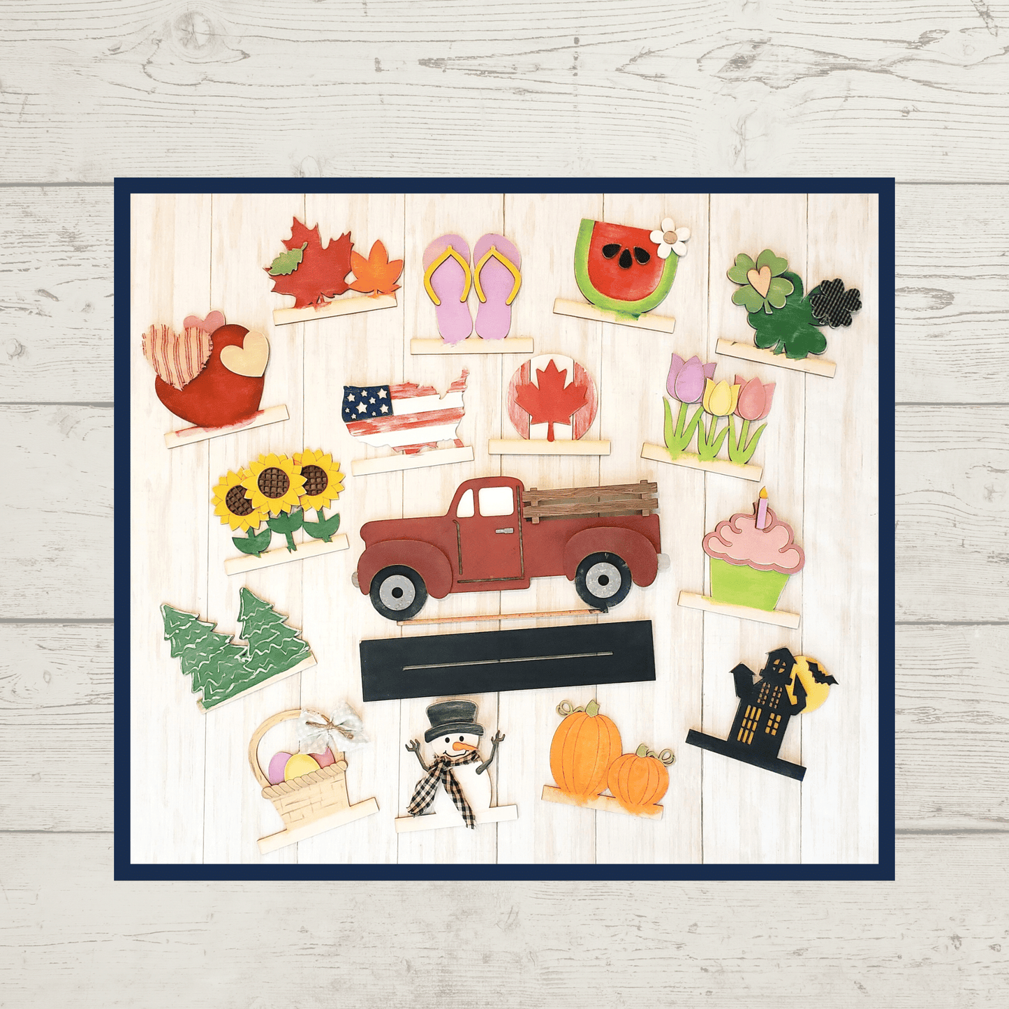 Julie Did It Inter changeable Rustic Truck