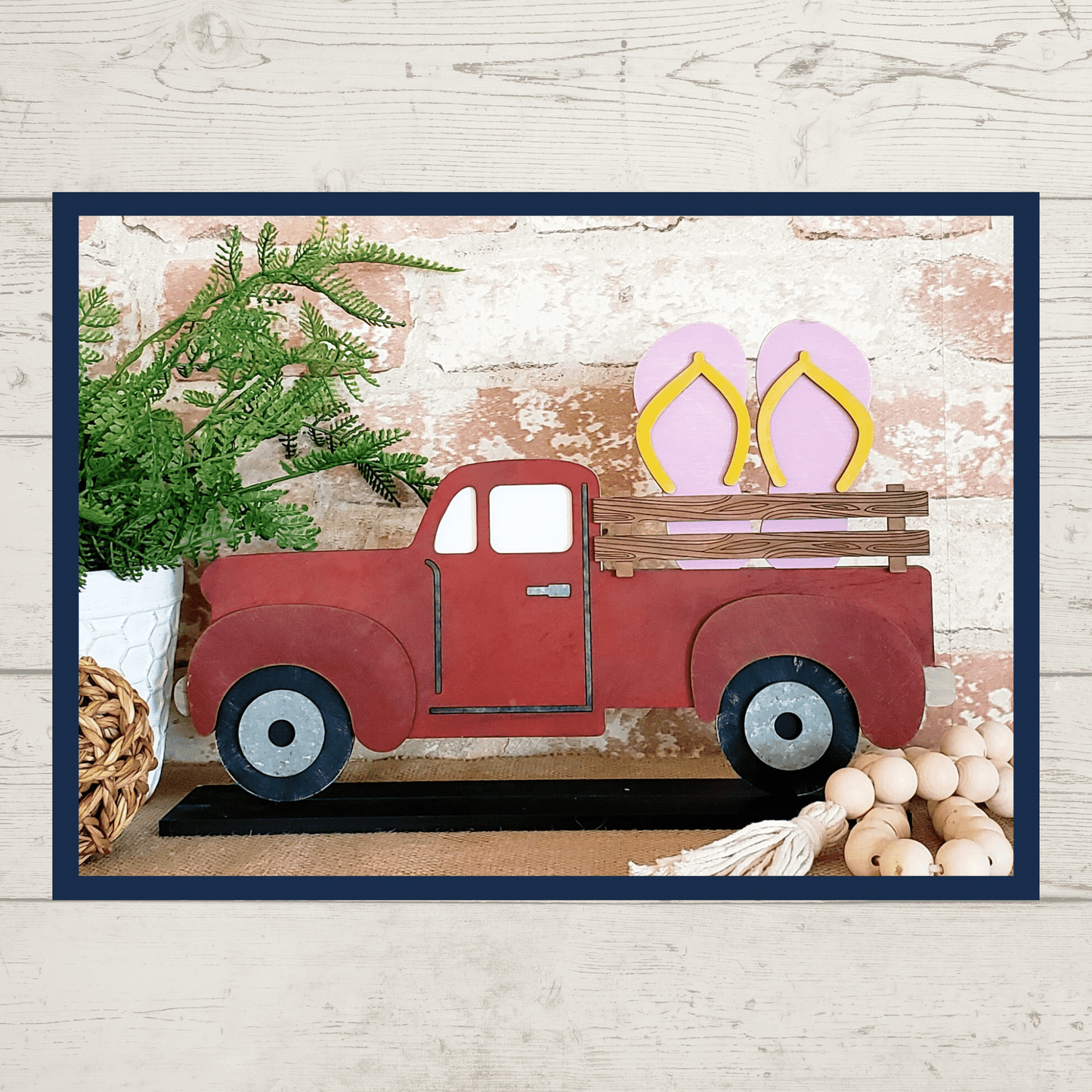 Julie Did It Inter changeable Rustic Truck