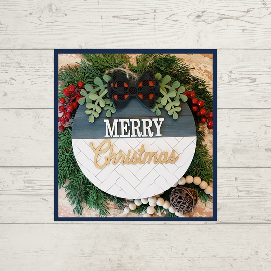 Julie Did It Merry Christmas Herringbone