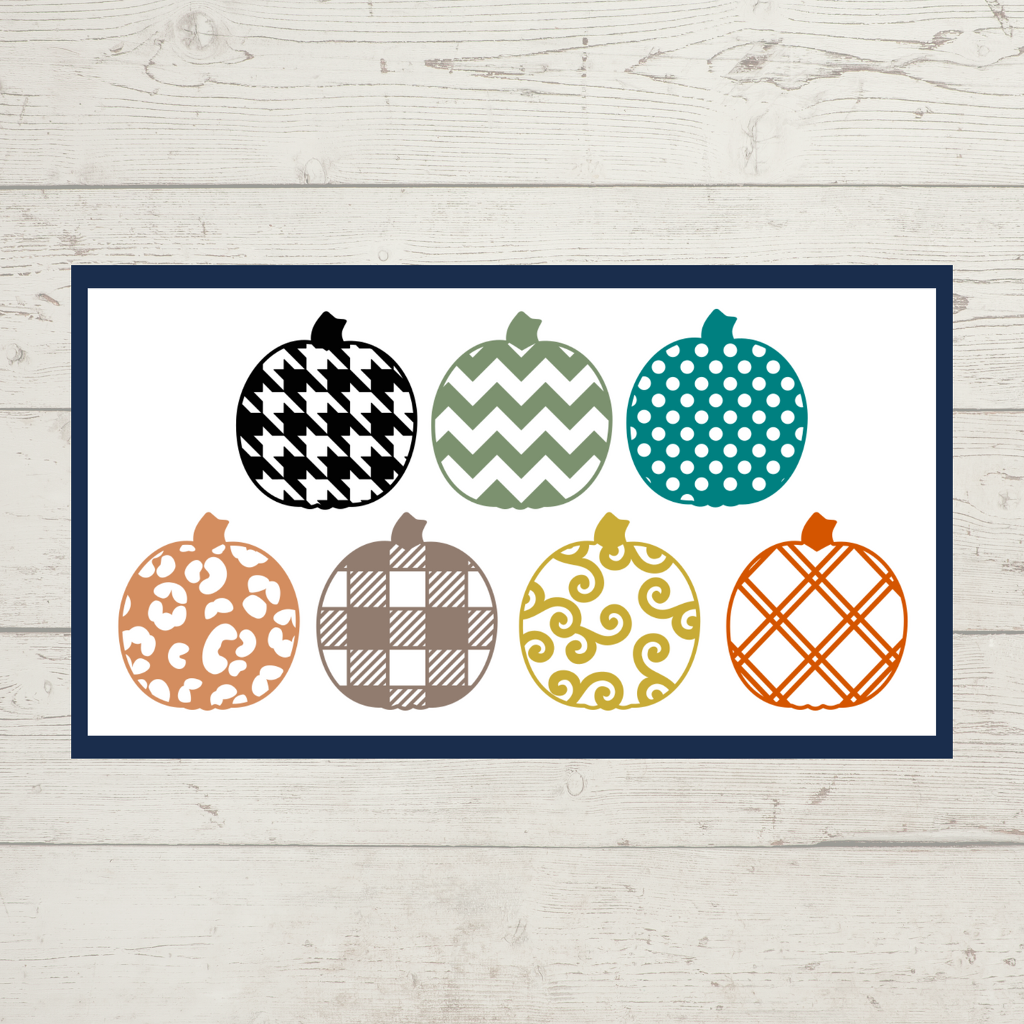 Julie Did It Trick Treat Happy Harvest Reversible Shelf Sitter