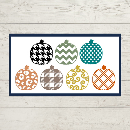 Julie Did It Trick Treat Happy Harvest Reversible Shelf Sitter