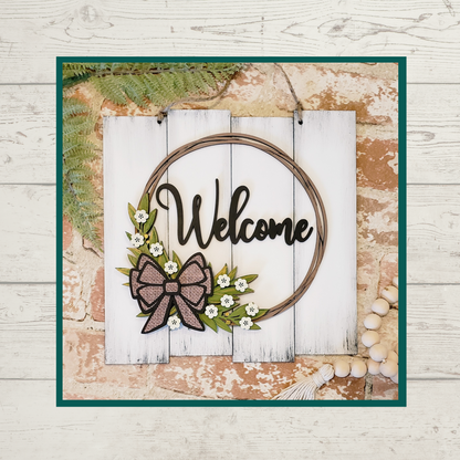 Julie Did It Rustic Welcome Sign