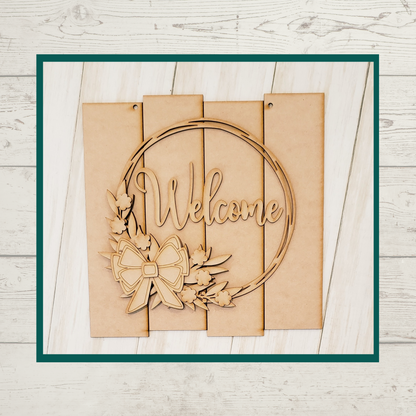 Julie Did It Rustic Welcome Sign