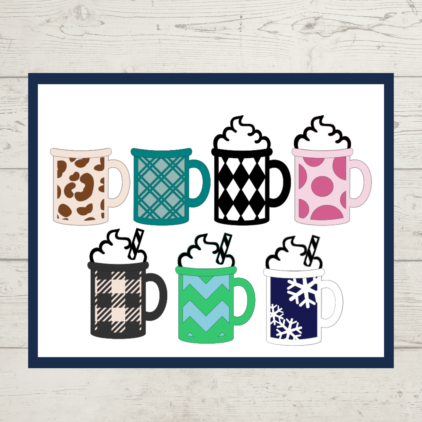 Julie Did It Winter Wishes Cocoa Kisses Sign