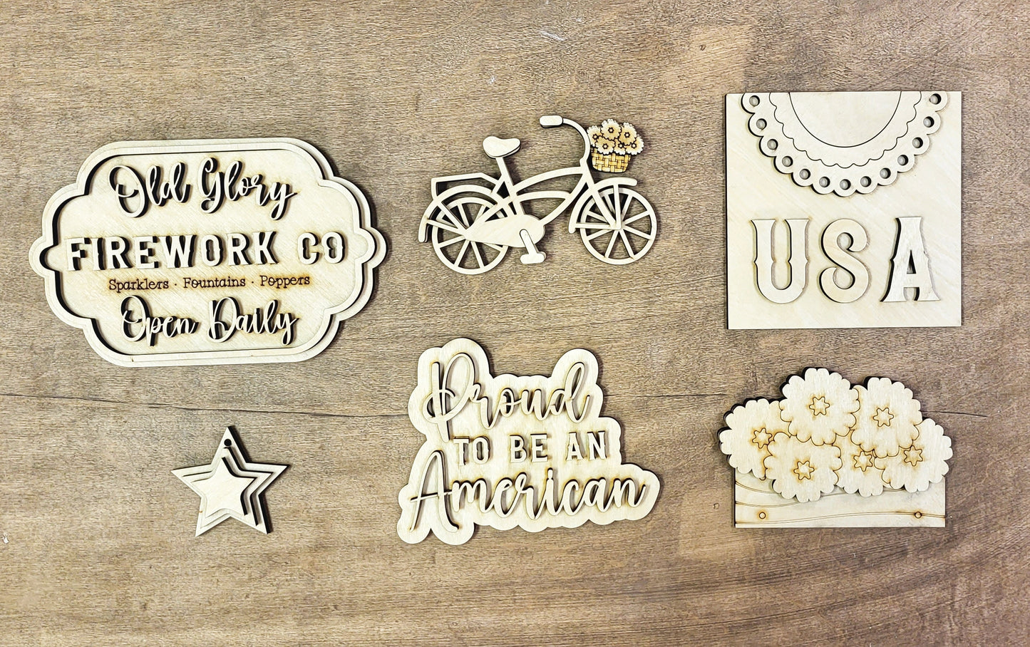 Patriotic Tiered Tray