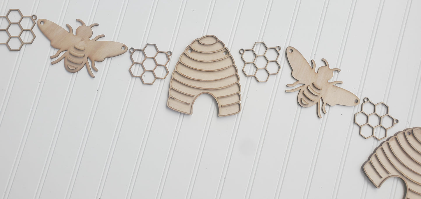 Bee Shapes Banner