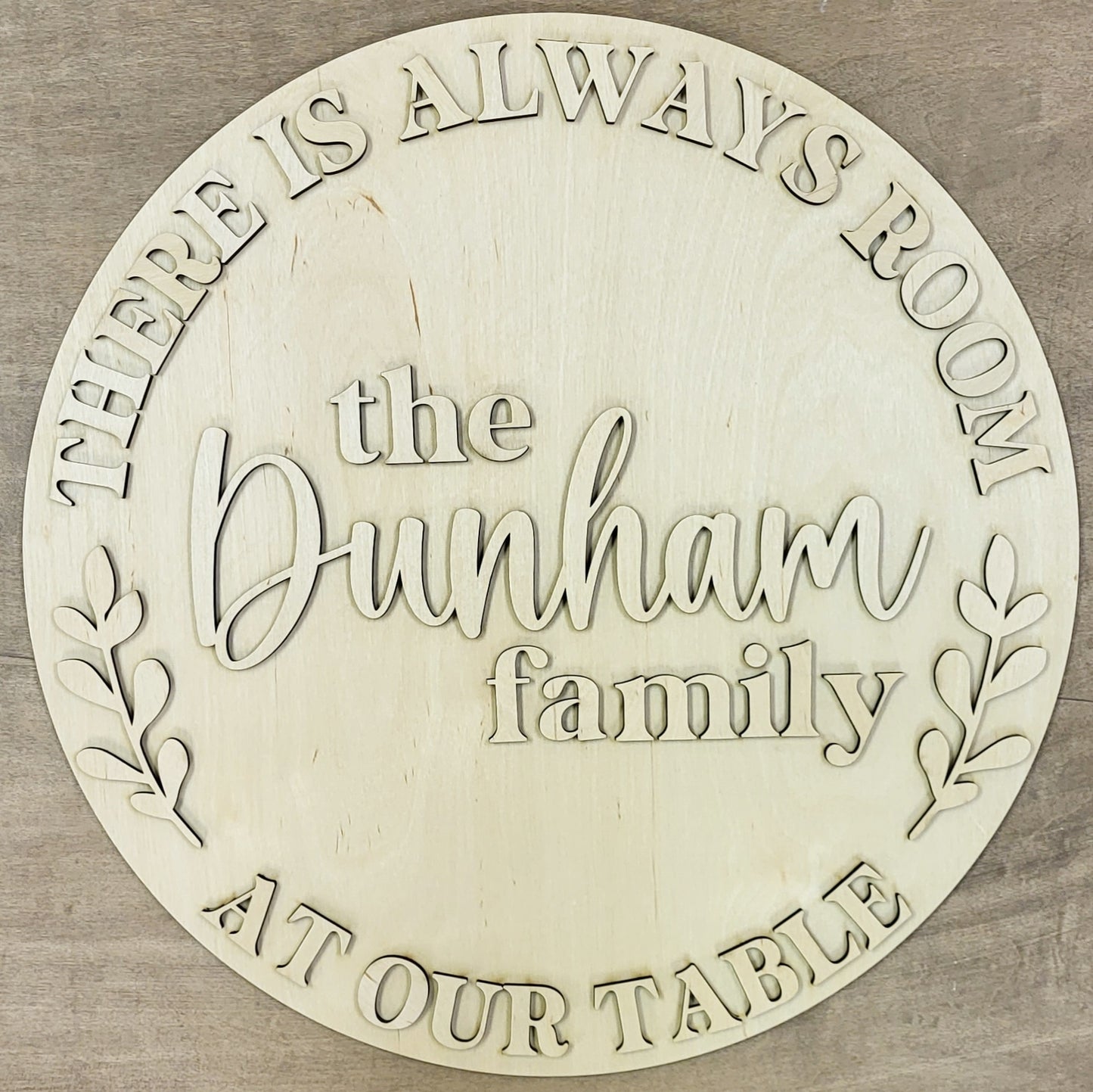 Room At Our Table Round Sign