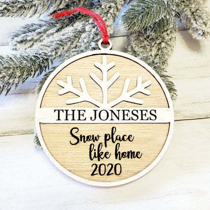 Snow Place Like Home Door Hanger