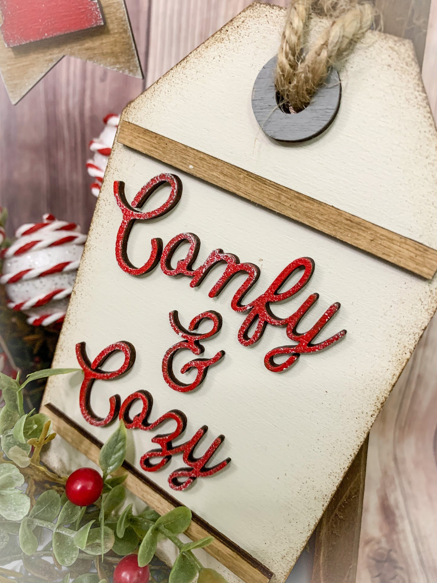 Fall Winter Reversible Tier Tray Set