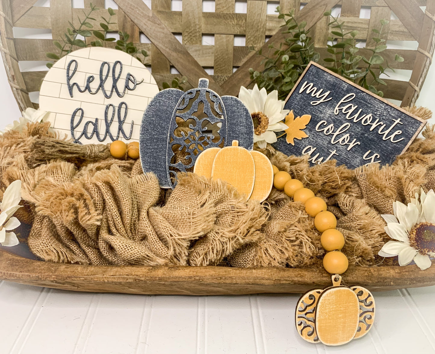 Ornate Fall Tier Tray