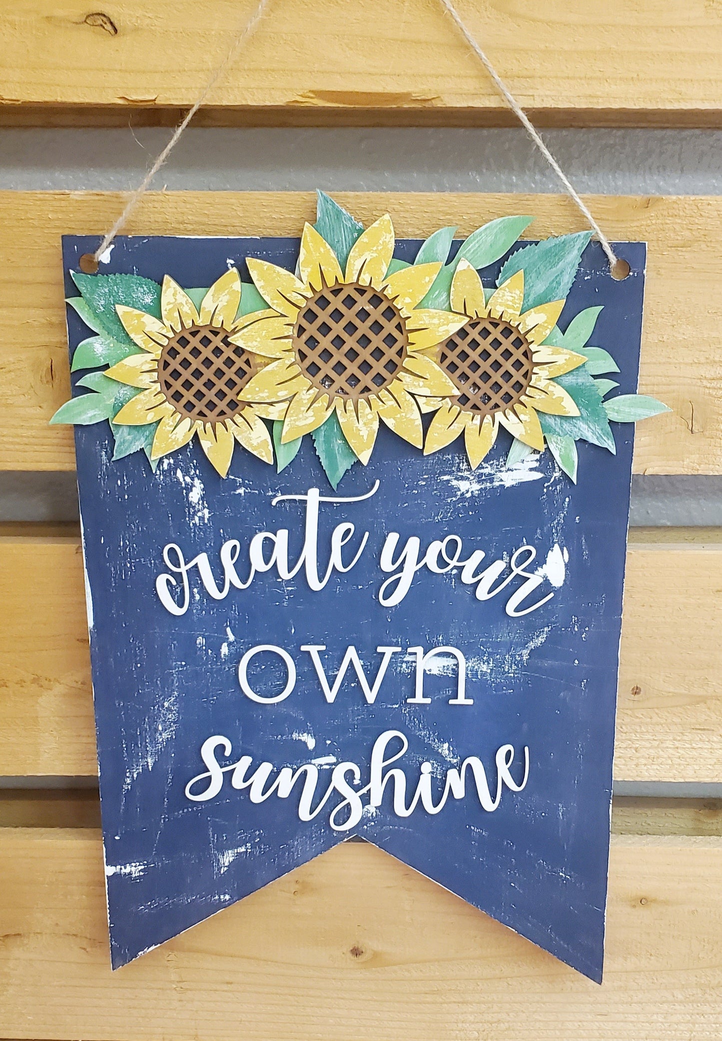 Fall Sunflowers Door Hanger