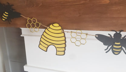 Bee Shapes Banner