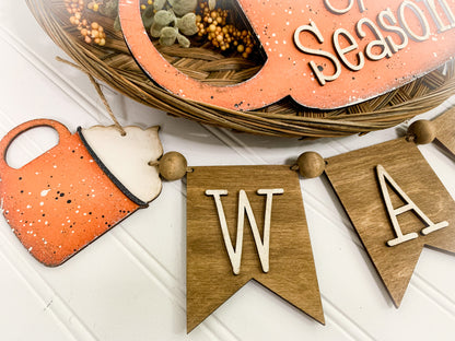 Hello Fall Mug Tier Tray Set