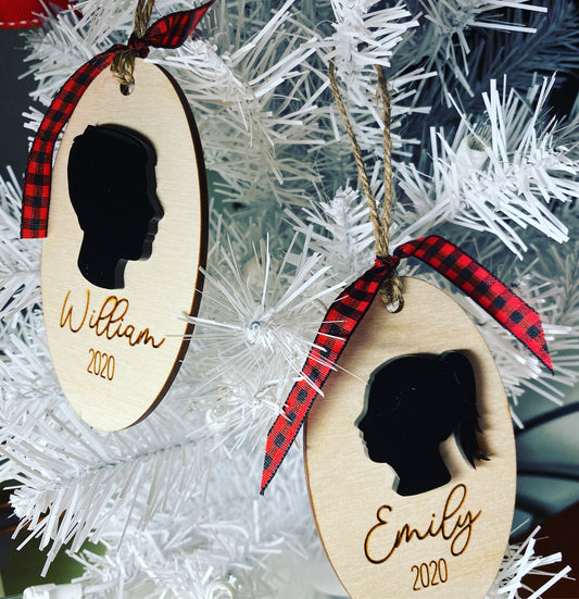 Child Silhouette Ornament