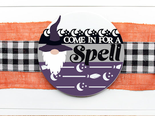 DIY- Come in for a spell door hanger