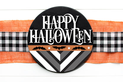 Happy Halloween quilt pattern door hanger