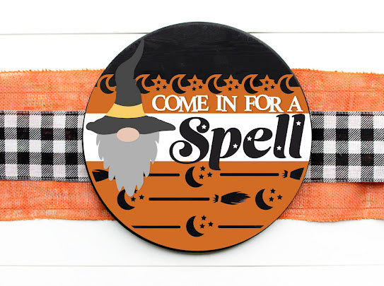 DIY- Come in for a spell door hanger