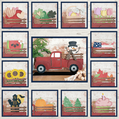 Julie Did It Inter changeable Rustic Truck