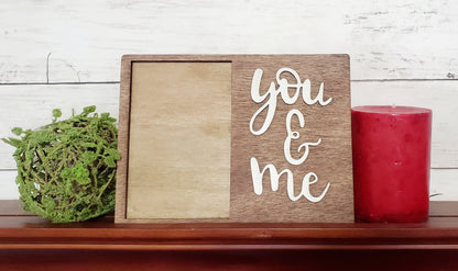 you and me picture frame