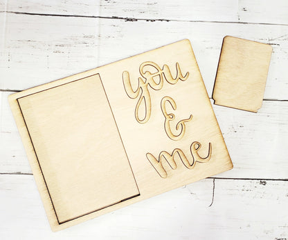 you and me picture frame